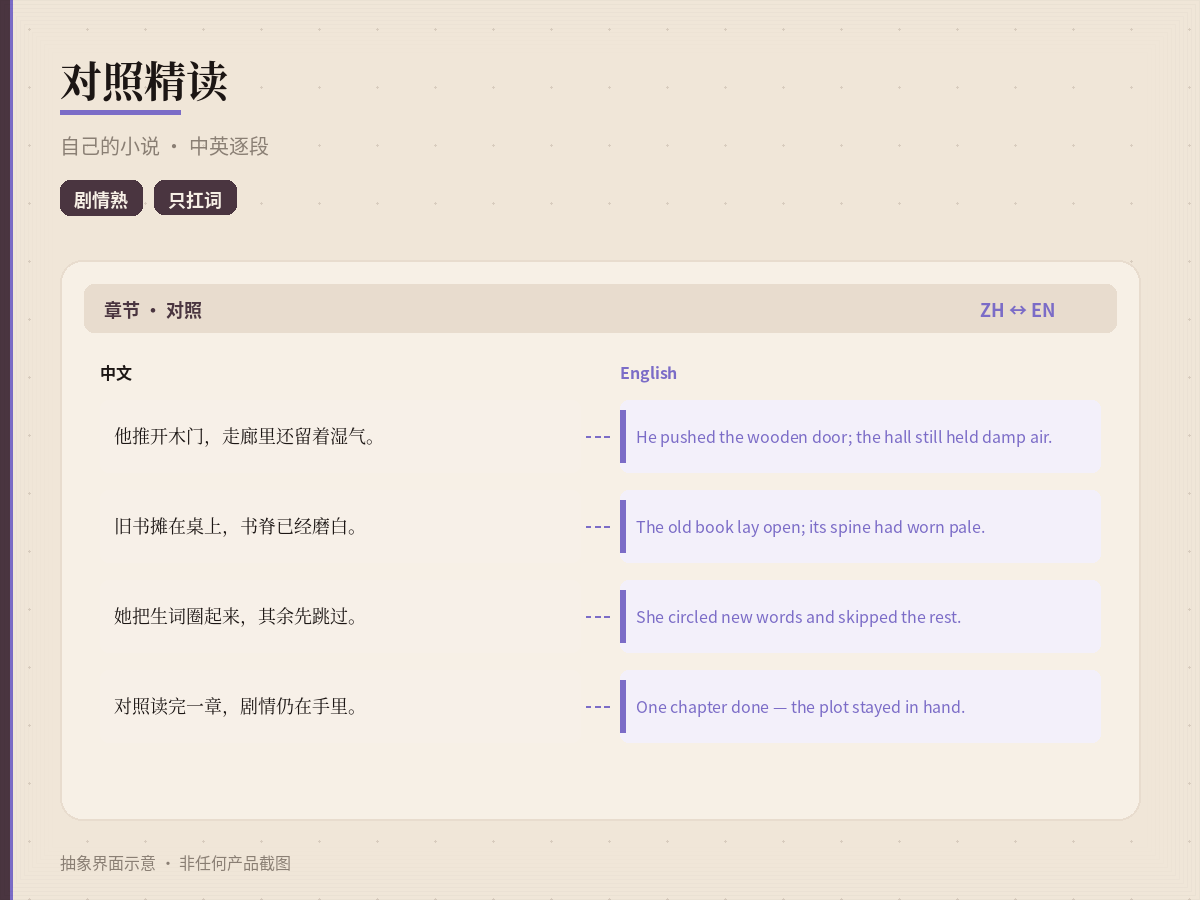 对照读：中英并排精读